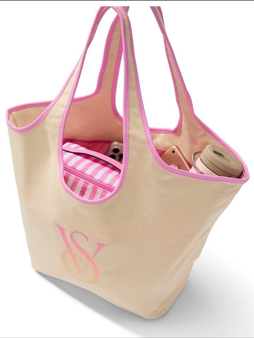 NWT Victoria's Secret Ombré Monogram Logo Tote Bag